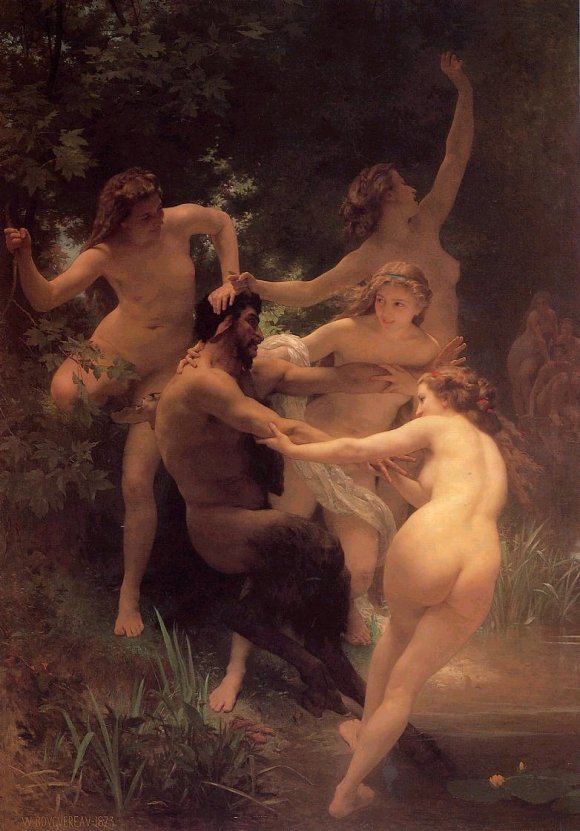 Adolphe-William Bouguereau, Nymphs and Satyr, 1873