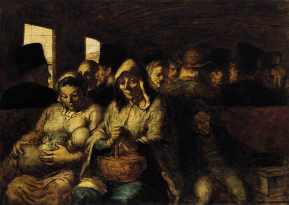 Honore Daumier, The Third Class Carriage, 1862