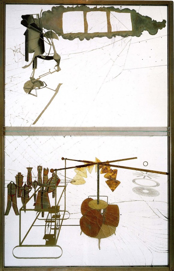 Marcel Duchamp, The Bride Stripped Bare by Her Bachelors, Even (The Large Glass), 1915-1923