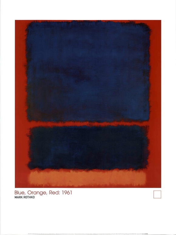 Mark Rothko, Blue, Orange, Red, 1961